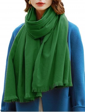 Premium Cashmere Feeling Solid Color Scarf 